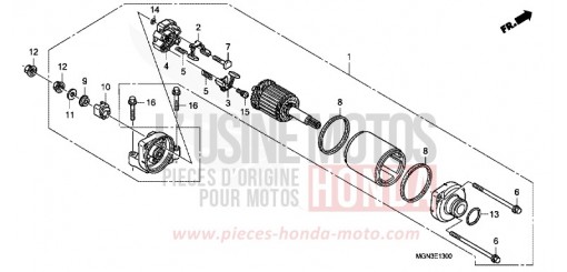 MOTORINO DI AVVIAMENTO CBF600NA di 2010